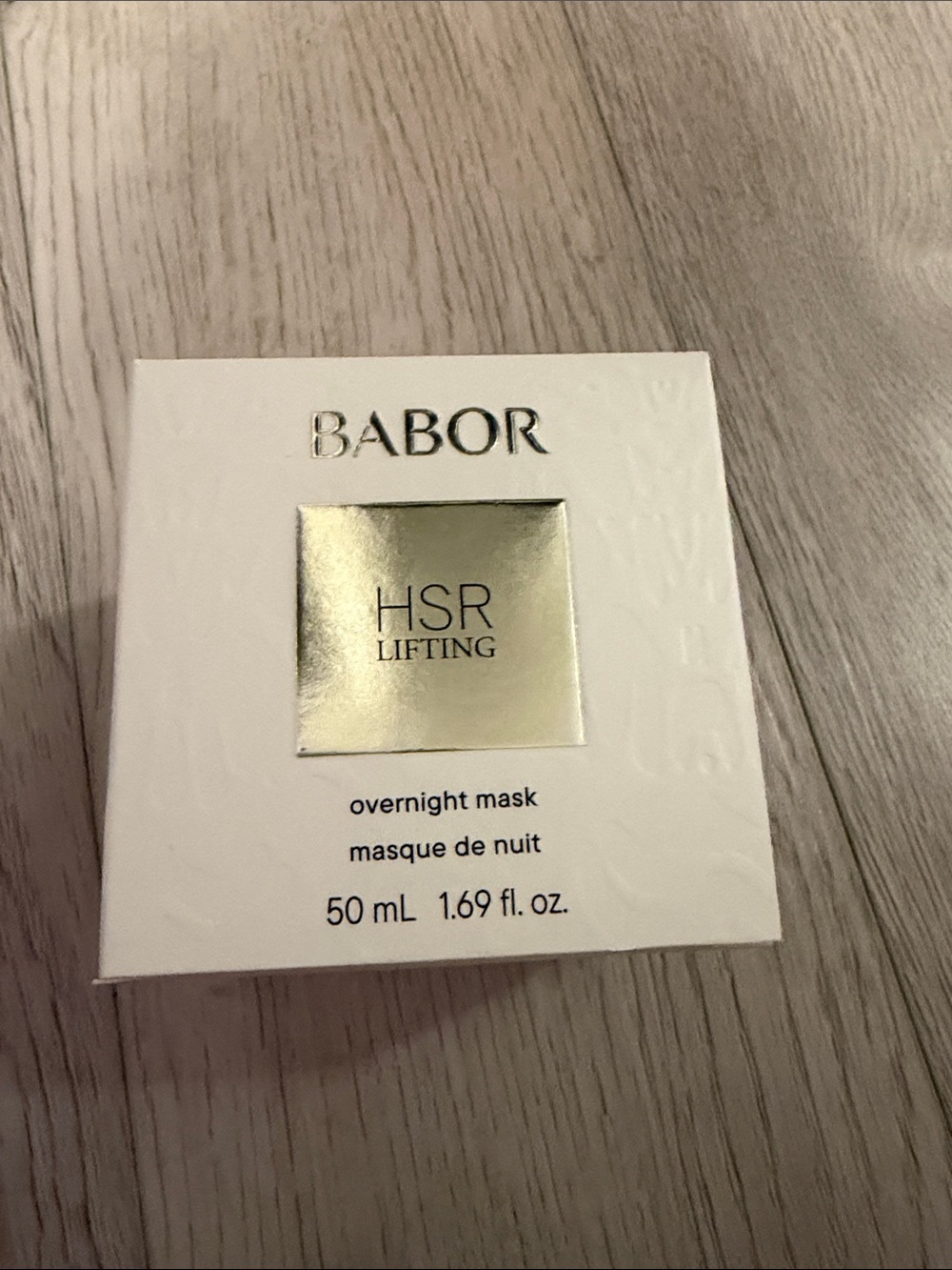 BABOR HSR Lifting Overnight Mask — White & Gold